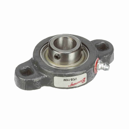 BROWNING Mounted Ball Bearing, Two Bolt Flange, Setscrew, Malleable, #VF2S110M VF2S110M